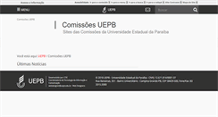 Desktop Screenshot of comissoes.uepb.edu.br