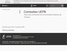 Tablet Screenshot of comissoes.uepb.edu.br