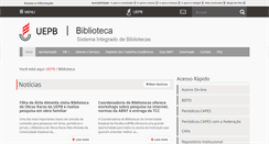 Desktop Screenshot of biblioteca.uepb.edu.br