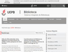 Tablet Screenshot of biblioteca.uepb.edu.br